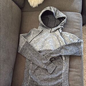 Men's Gray Hooded Sweater